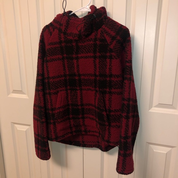 VS Pink Funnel Neck Sherpa Hoodie! - Picture 2 of 6